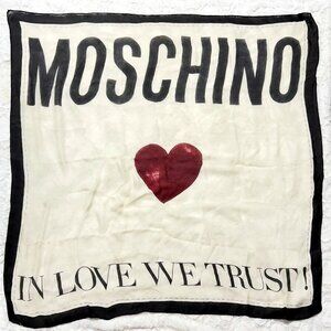 MOSCHINO 100% SILK SCARF